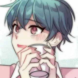 💬 Anime, Manga, Personaje, Bebiendo, Lindo, Chico telegram sticker