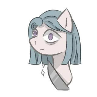🔪 my little pony, cartoon, pony, verdrietig, uitgeput, angst telegram sticker