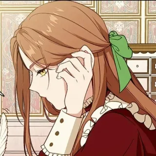 ☠ Chica anime, Dibujo animado, Mujer, Pelo largo, Mujer telegram sticker