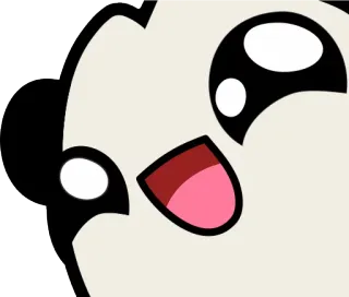 😄 แพนด้า, น่ารัก, คาวาอิ, สัตว์, สติกเกอร์, การ์ตูน telegram sticker