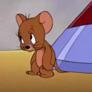 💗 Jerry Tom and Jerry dessin animé, souris, triste, Jerry, mignon, animation whatsapp sticker