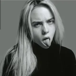 🕸 Billie Eilish Billie Eilish, Sängerin, Promi, Porträt, Musik telegram sticker