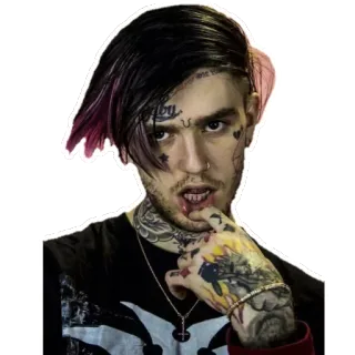 😏 Lil Peep rapero, música, retrato, emo, Lil Peep whatsapp sticker