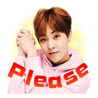 🙃 Please pedido, implorando, fofo, por favor, ídolo telegram sticker