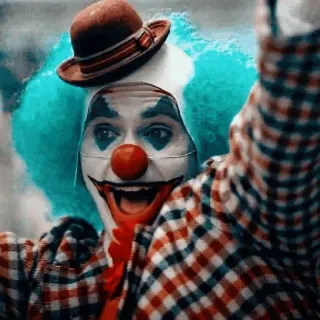 🃏 Joker clown, joker, smile, character, movie telegram sticker