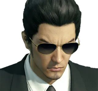 😎 Goro Majima Yakuza Yakuza, Majima, Occhiali da sole, Completo, giapponese telegram sticker