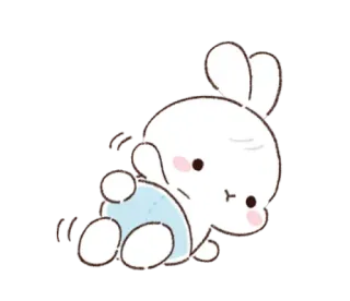 😬 kelinci, imut, binatang, kartun telegram sticker