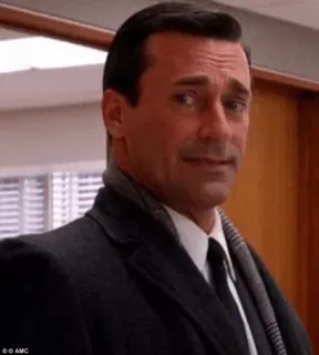 😱 Don Draper Mad Men tv serie, mann, business, emotion, besorgt telegram sticker