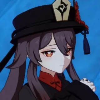 😮‍💨 Hu Tao Genshin Impact Аниме, Видеоигра, Genshin Impact, Ху Тао, Персонаж telegram sticker