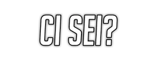 😶 CI SEI? italian, question, black and white telegram sticker