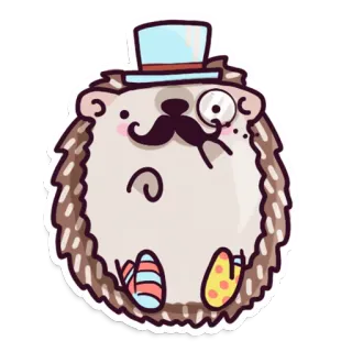 🧐 เม่น, การ์ตูน, สติกเกอร์, น่ารัก, สัตว์ telegram sticker