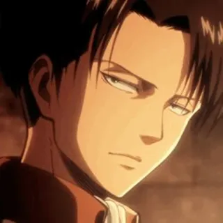 😒 Levi Ackerman Attack on Titan Anime, Levi, Ackerman, Ataque a los Titanes, Serio, Personaje telegram sticker
