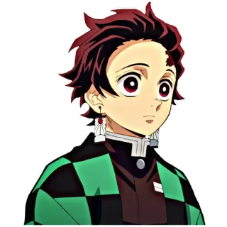 ❄️ Tanjiro Kamado Demon Slayer anime, demon slayer, tanjiro kamado, shonen, manga telegram sticker