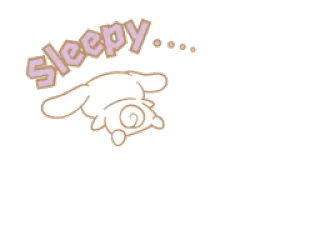 💤 Sleepy... assonnato, carino, cane, animale, pigro telegram sticker