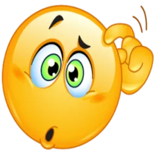 😯 Emoji, Confundido, Pensando, Pregunta, Expresión telegram sticker