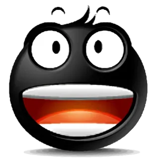 🌚 笑顔, ハッピー, 絵文字, 漫画, 顔 telegram sticker