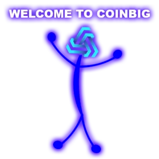 ☺️ WELCOME TO COINBIG CoinBig, bem-vindo, texto, criptomoeda, bitcoin telegram sticker