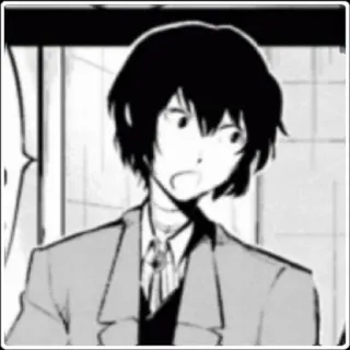 😯 Osamu Dazai Bungou Stray Dogs Anime, Mangá, Bungou Stray Dogs, Osamu Dazai, Dazai telegram sticker