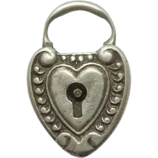 🤩 cadenas, coeur, sécurité, amour, vintage, romantique telegram sticker