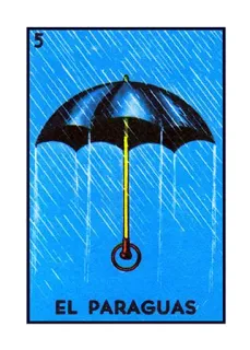 ☂️ EL PARAGUAS 우산, 비, 파란색, 날씨, 로또 telegram sticker