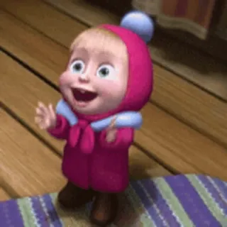 🍬 Masha Masha and the Bear 마샤, 만화, 귀여운, 어린이, 애니메이션 telegram sticker