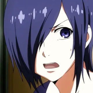 🪁 Touka Kirishima Tokyo Ghoul อนิเมะ, โทวกะ คิริชิมะ, โตเกียวกูล, มังงะ, ตัวละคร telegram sticker