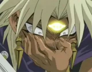 😂 Marik Ishtar Yu-Gi-Oh! anime, villain, Marik Ishtar, Yu-Gi-Oh, duel monsters telegram sticker