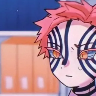 😥 Akaza Demon Slayer Аниме, Клинок, рассекающий демонов, Аказа, Демон, Манга, Персонаж telegram sticker
