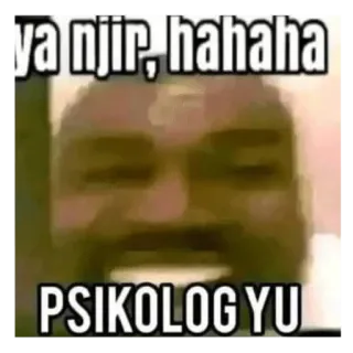 😀 Kanye West ya njir, hahaha PSIKOLOG YU telegram sticker
