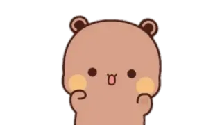 🍩 bear, cute, animal, cartoon, kawaii telegram sticker