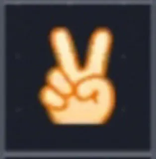 ✌️ perdamaian, kemenangan, isyarat tangan, jari telegram sticker