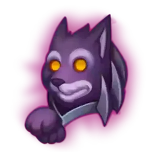 😳 wilk, kreskówka, zwierzę telegram sticker