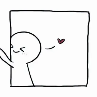 💌 Мультфильм, Сердце, Любовь, Милый, Персонаж, Стикер telegram sticker
