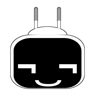 😏 robot, cartone animato, carino, amichevole, arte digitale telegram sticker