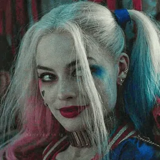 😊 Harley Quinn Suicide Squad harley quinn, dc comics, villana, escuadrón suicida, margot robbie, personaje de cómic, antihéroe telegram sticker