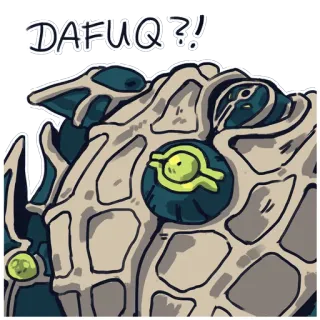 😧 DAFUQ?! wtf, pergunta, exclamação, engraçado, confuso telegram sticker