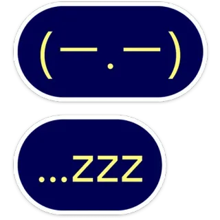 😴 ...zzz dormindo, zzz, emoji, cansado, soneca, sonolento whatsapp sticker
