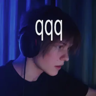 👋 qqq Gamer, Kopfhörer, Teenager, Person telegram sticker