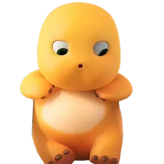 🤭 Kartun, Lucu, Dinosaurus, Karakter, Oranye, Kawaii telegram sticker