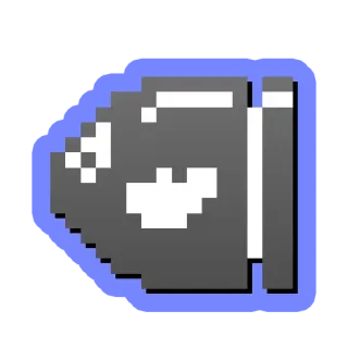 🦈 puce, pixel art, jeu, jeu vidéo telegram sticker