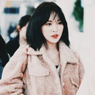 🧷 femme, manteau, mode, portrait, coréen, célébrité, personne telegram sticker