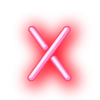 ▪ красный, x, ошибка, крест, предупреждение, удалить, отмена telegram sticker