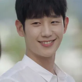 😁 chân dung, đàn ông, người, mỉm cười, người châu Á telegram sticker