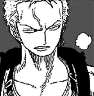 🏴‍☠️ Zoro One Piece アニメ, 漫画, 刀, ワンピース, ロロノア・ゾロ, ゾロ whatsapp sticker