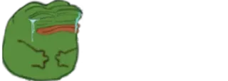 😭 Pepe the Frog pepe, frog, sad, meme telegram sticker