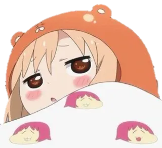 🛌 Umaru Doma Himouto! Umaru-chan Anime, Umaru, Słodkie, Śpiący, Kawaii, Kreskówka, Manga whatsapp sticker