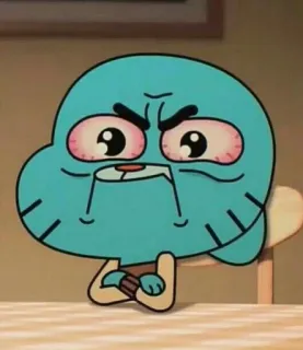 🍒 Gumball The Amazing World of Gumball dibujos animados, animado, Gumball, gracioso, meme telegram sticker