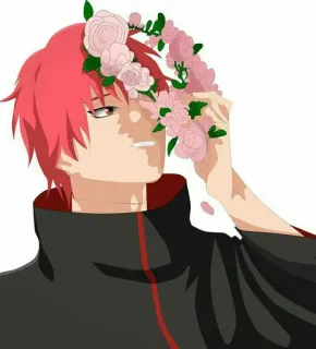 💋 Sasori Naruto Аниме, Сасори, Цветы, Акацуки telegram sticker