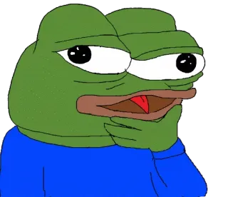 😜 Pepe the Frog pepe, frosch, meme, denken telegram sticker