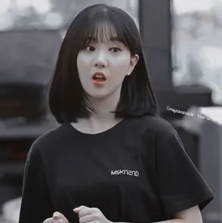 🍂 Irreplaceable You mujer, persona, retrato, pelo negro, coreana, asiática telegram sticker